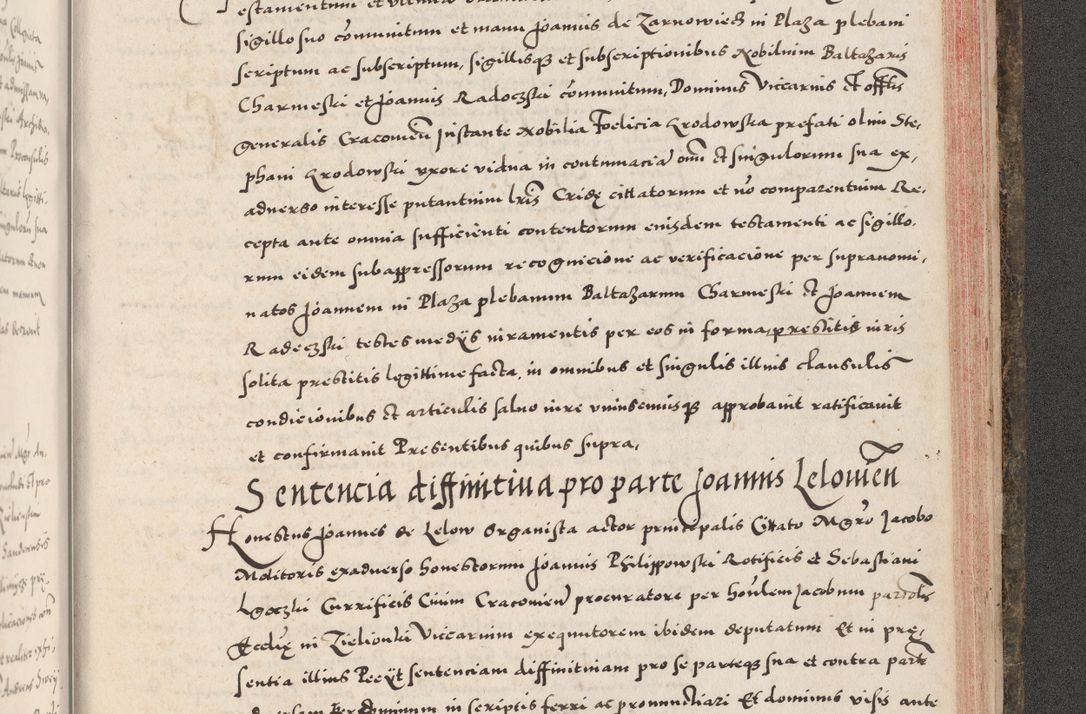 Zdjęcie nr 1103 dla obiektu archiwalnego: Acta actorum causarum, sententiarum tam diffinitivarum quam interloquutoriarum, decretorum, obligationum, quietationum, constitutionum procuratorum etc. coram reverendo domino Martino Izdbienski de Russiecz archidiacono Posnaniensi, custode et in spiritualibus vicario generali Cracoviensi, ad annum Domini millesimum quingesimum sexagesimum quintum, cuius indictio octava, pontificatus Pii pape, annus sextus, continuantur