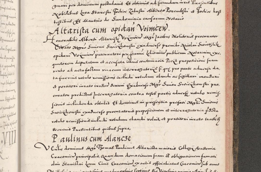 Zdjęcie nr 1101 dla obiektu archiwalnego: Acta actorum causarum, sententiarum tam diffinitivarum quam interloquutoriarum, decretorum, obligationum, quietationum, constitutionum procuratorum etc. coram reverendo domino Martino Izdbienski de Russiecz archidiacono Posnaniensi, custode et in spiritualibus vicario generali Cracoviensi, ad annum Domini millesimum quingesimum sexagesimum quintum, cuius indictio octava, pontificatus Pii pape, annus sextus, continuantur