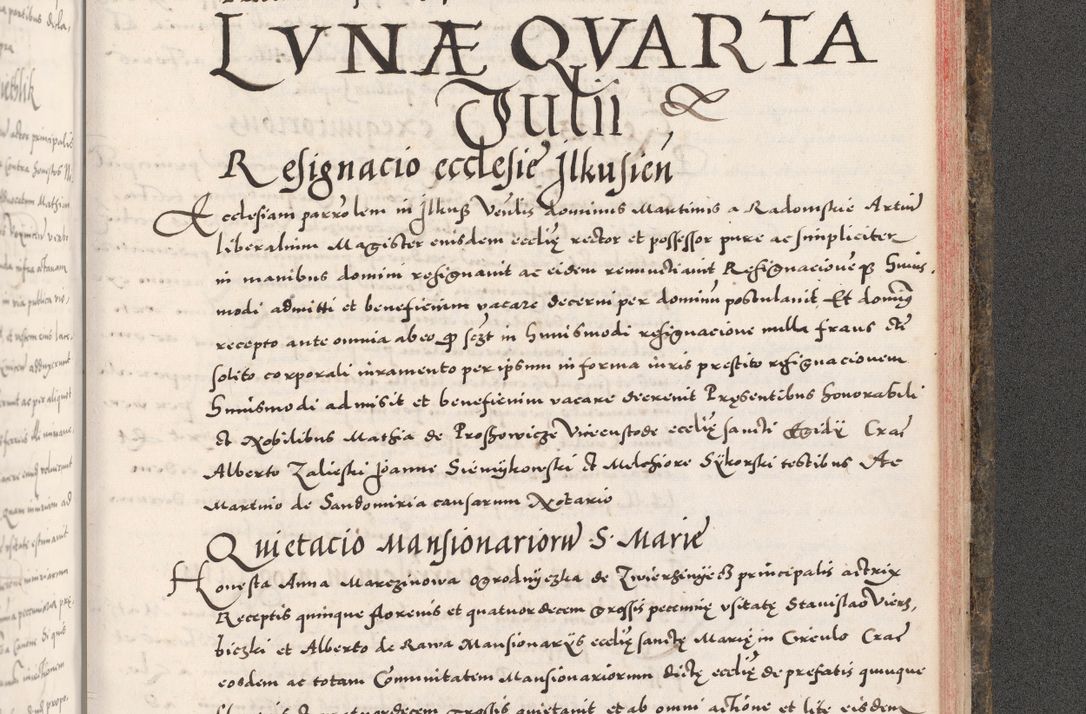 Zdjęcie nr 1095 dla obiektu archiwalnego: Acta actorum causarum, sententiarum tam diffinitivarum quam interloquutoriarum, decretorum, obligationum, quietationum, constitutionum procuratorum etc. coram reverendo domino Martino Izdbienski de Russiecz archidiacono Posnaniensi, custode et in spiritualibus vicario generali Cracoviensi, ad annum Domini millesimum quingesimum sexagesimum quintum, cuius indictio octava, pontificatus Pii pape, annus sextus, continuantur