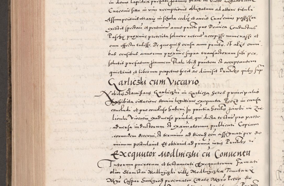 Zdjęcie nr 1092 dla obiektu archiwalnego: Acta actorum causarum, sententiarum tam diffinitivarum quam interloquutoriarum, decretorum, obligationum, quietationum, constitutionum procuratorum etc. coram reverendo domino Martino Izdbienski de Russiecz archidiacono Posnaniensi, custode et in spiritualibus vicario generali Cracoviensi, ad annum Domini millesimum quingesimum sexagesimum quintum, cuius indictio octava, pontificatus Pii pape, annus sextus, continuantur
