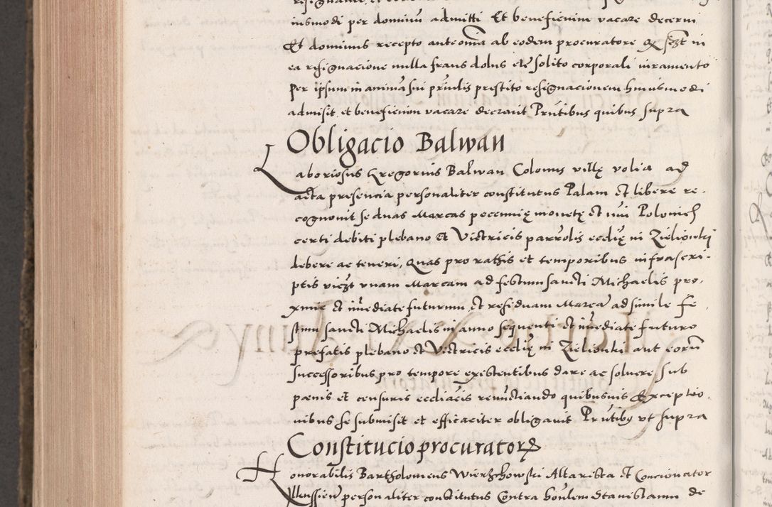 Zdjęcie nr 1084 dla obiektu archiwalnego: Acta actorum causarum, sententiarum tam diffinitivarum quam interloquutoriarum, decretorum, obligationum, quietationum, constitutionum procuratorum etc. coram reverendo domino Martino Izdbienski de Russiecz archidiacono Posnaniensi, custode et in spiritualibus vicario generali Cracoviensi, ad annum Domini millesimum quingesimum sexagesimum quintum, cuius indictio octava, pontificatus Pii pape, annus sextus, continuantur
