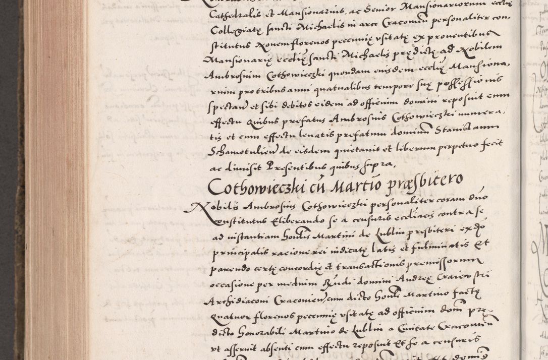 Zdjęcie nr 1082 dla obiektu archiwalnego: Acta actorum causarum, sententiarum tam diffinitivarum quam interloquutoriarum, decretorum, obligationum, quietationum, constitutionum procuratorum etc. coram reverendo domino Martino Izdbienski de Russiecz archidiacono Posnaniensi, custode et in spiritualibus vicario generali Cracoviensi, ad annum Domini millesimum quingesimum sexagesimum quintum, cuius indictio octava, pontificatus Pii pape, annus sextus, continuantur