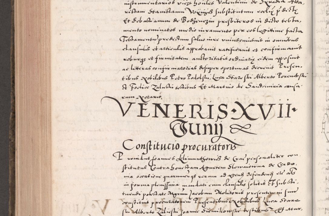 Zdjęcie nr 1076 dla obiektu archiwalnego: Acta actorum causarum, sententiarum tam diffinitivarum quam interloquutoriarum, decretorum, obligationum, quietationum, constitutionum procuratorum etc. coram reverendo domino Martino Izdbienski de Russiecz archidiacono Posnaniensi, custode et in spiritualibus vicario generali Cracoviensi, ad annum Domini millesimum quingesimum sexagesimum quintum, cuius indictio octava, pontificatus Pii pape, annus sextus, continuantur