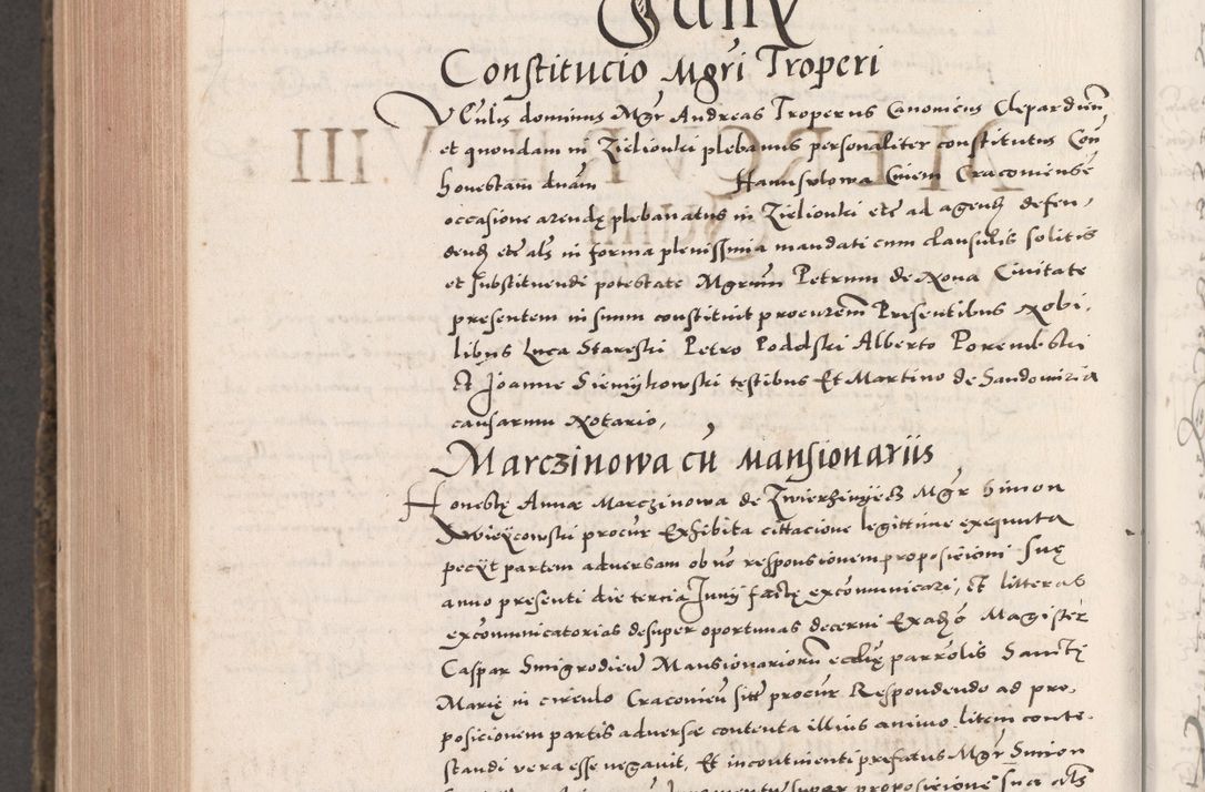 Zdjęcie nr 1074 dla obiektu archiwalnego: Acta actorum causarum, sententiarum tam diffinitivarum quam interloquutoriarum, decretorum, obligationum, quietationum, constitutionum procuratorum etc. coram reverendo domino Martino Izdbienski de Russiecz archidiacono Posnaniensi, custode et in spiritualibus vicario generali Cracoviensi, ad annum Domini millesimum quingesimum sexagesimum quintum, cuius indictio octava, pontificatus Pii pape, annus sextus, continuantur