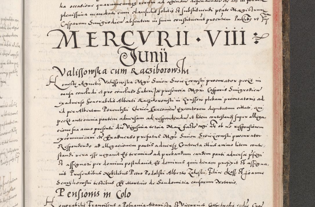 Zdjęcie nr 1073 dla obiektu archiwalnego: Acta actorum causarum, sententiarum tam diffinitivarum quam interloquutoriarum, decretorum, obligationum, quietationum, constitutionum procuratorum etc. coram reverendo domino Martino Izdbienski de Russiecz archidiacono Posnaniensi, custode et in spiritualibus vicario generali Cracoviensi, ad annum Domini millesimum quingesimum sexagesimum quintum, cuius indictio octava, pontificatus Pii pape, annus sextus, continuantur