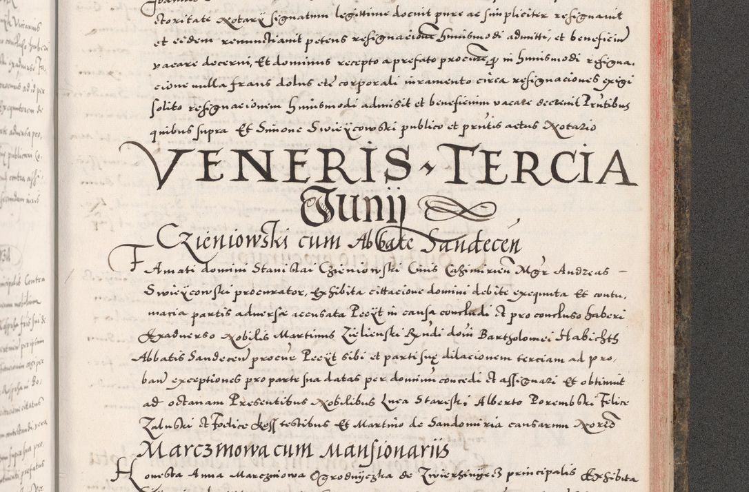 Zdjęcie nr 1069 dla obiektu archiwalnego: Acta actorum causarum, sententiarum tam diffinitivarum quam interloquutoriarum, decretorum, obligationum, quietationum, constitutionum procuratorum etc. coram reverendo domino Martino Izdbienski de Russiecz archidiacono Posnaniensi, custode et in spiritualibus vicario generali Cracoviensi, ad annum Domini millesimum quingesimum sexagesimum quintum, cuius indictio octava, pontificatus Pii pape, annus sextus, continuantur