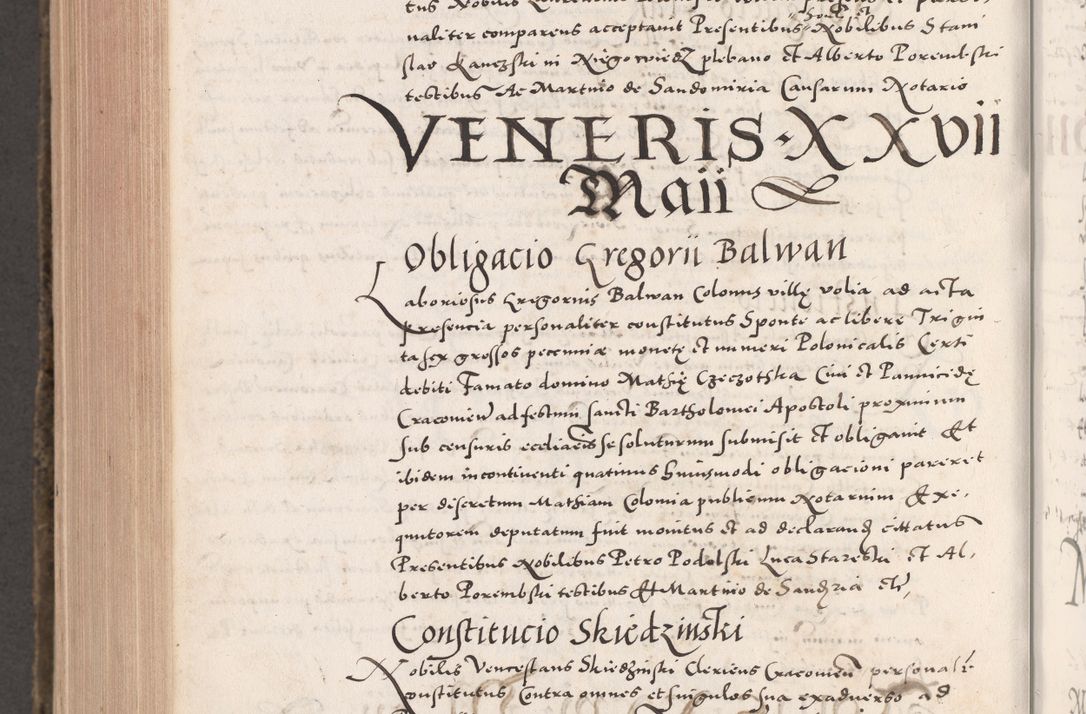 Zdjęcie nr 1064 dla obiektu archiwalnego: Acta actorum causarum, sententiarum tam diffinitivarum quam interloquutoriarum, decretorum, obligationum, quietationum, constitutionum procuratorum etc. coram reverendo domino Martino Izdbienski de Russiecz archidiacono Posnaniensi, custode et in spiritualibus vicario generali Cracoviensi, ad annum Domini millesimum quingesimum sexagesimum quintum, cuius indictio octava, pontificatus Pii pape, annus sextus, continuantur