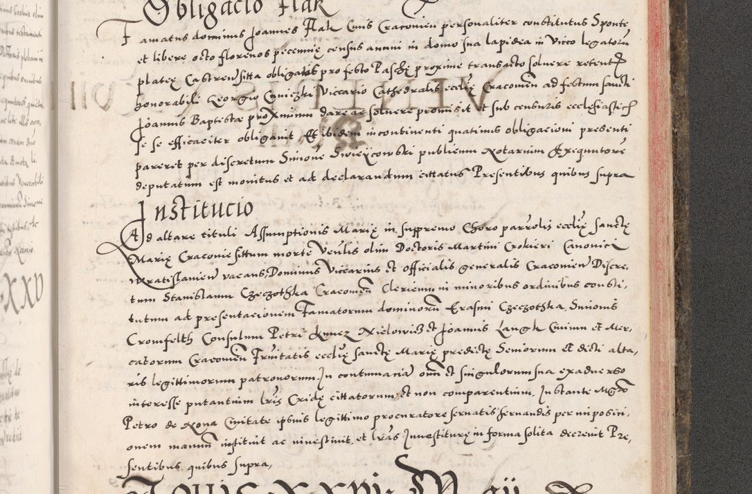 Zdjęcie nr 1063 dla obiektu archiwalnego: Acta actorum causarum, sententiarum tam diffinitivarum quam interloquutoriarum, decretorum, obligationum, quietationum, constitutionum procuratorum etc. coram reverendo domino Martino Izdbienski de Russiecz archidiacono Posnaniensi, custode et in spiritualibus vicario generali Cracoviensi, ad annum Domini millesimum quingesimum sexagesimum quintum, cuius indictio octava, pontificatus Pii pape, annus sextus, continuantur