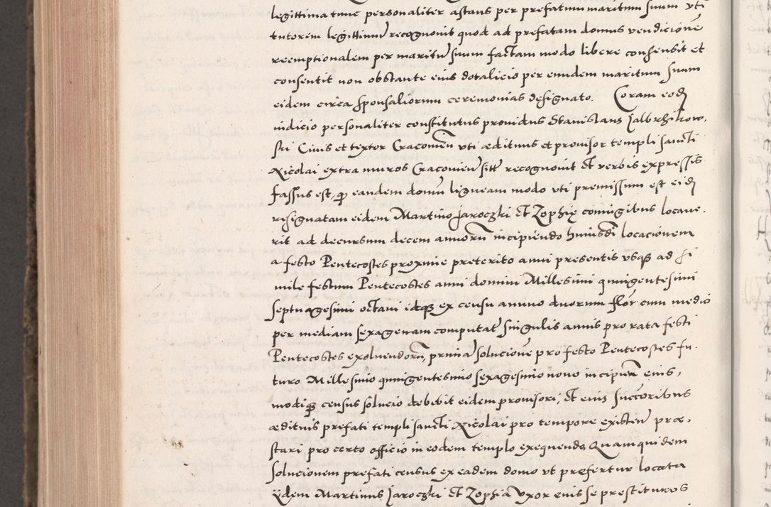 Zdjęcie nr 1060 dla obiektu archiwalnego: Acta actorum causarum, sententiarum tam diffinitivarum quam interloquutoriarum, decretorum, obligationum, quietationum, constitutionum procuratorum etc. coram reverendo domino Martino Izdbienski de Russiecz archidiacono Posnaniensi, custode et in spiritualibus vicario generali Cracoviensi, ad annum Domini millesimum quingesimum sexagesimum quintum, cuius indictio octava, pontificatus Pii pape, annus sextus, continuantur