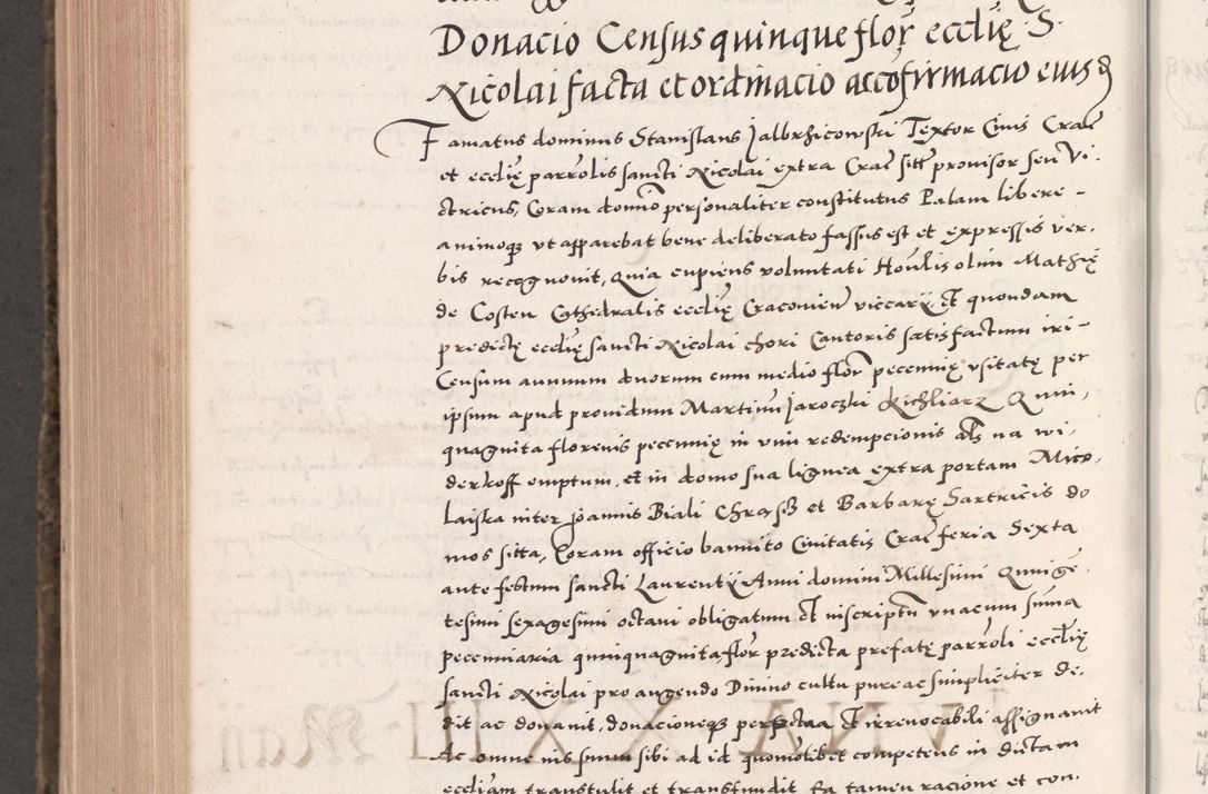 Zdjęcie nr 1058 dla obiektu archiwalnego: Acta actorum causarum, sententiarum tam diffinitivarum quam interloquutoriarum, decretorum, obligationum, quietationum, constitutionum procuratorum etc. coram reverendo domino Martino Izdbienski de Russiecz archidiacono Posnaniensi, custode et in spiritualibus vicario generali Cracoviensi, ad annum Domini millesimum quingesimum sexagesimum quintum, cuius indictio octava, pontificatus Pii pape, annus sextus, continuantur