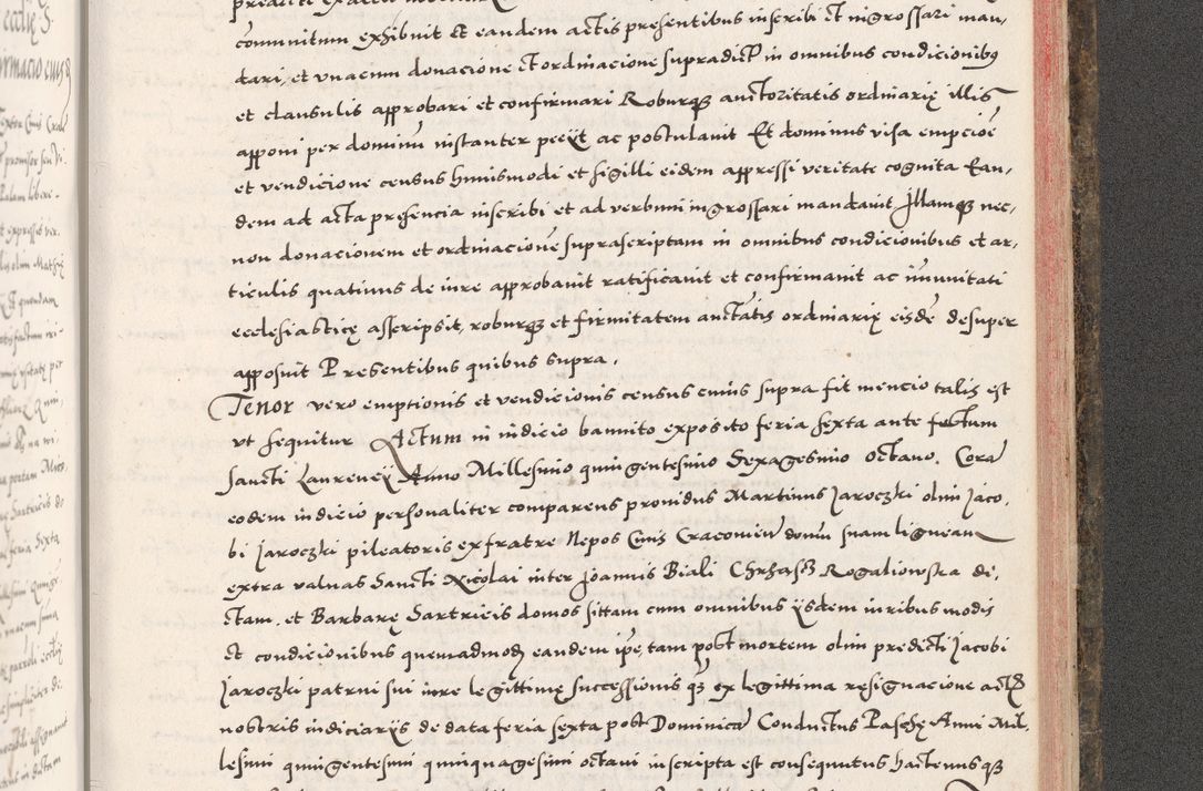 Zdjęcie nr 1059 dla obiektu archiwalnego: Acta actorum causarum, sententiarum tam diffinitivarum quam interloquutoriarum, decretorum, obligationum, quietationum, constitutionum procuratorum etc. coram reverendo domino Martino Izdbienski de Russiecz archidiacono Posnaniensi, custode et in spiritualibus vicario generali Cracoviensi, ad annum Domini millesimum quingesimum sexagesimum quintum, cuius indictio octava, pontificatus Pii pape, annus sextus, continuantur
