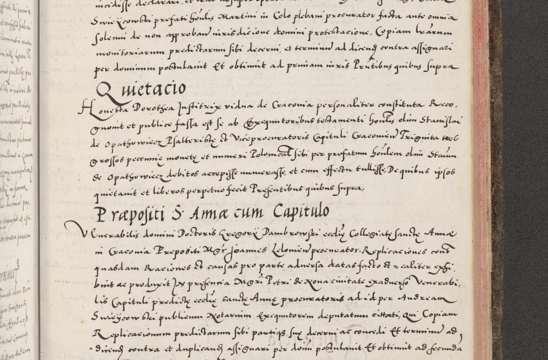 Zdjęcie nr 1049 dla obiektu archiwalnego: Acta actorum causarum, sententiarum tam diffinitivarum quam interloquutoriarum, decretorum, obligationum, quietationum, constitutionum procuratorum etc. coram reverendo domino Martino Izdbienski de Russiecz archidiacono Posnaniensi, custode et in spiritualibus vicario generali Cracoviensi, ad annum Domini millesimum quingesimum sexagesimum quintum, cuius indictio octava, pontificatus Pii pape, annus sextus, continuantur
