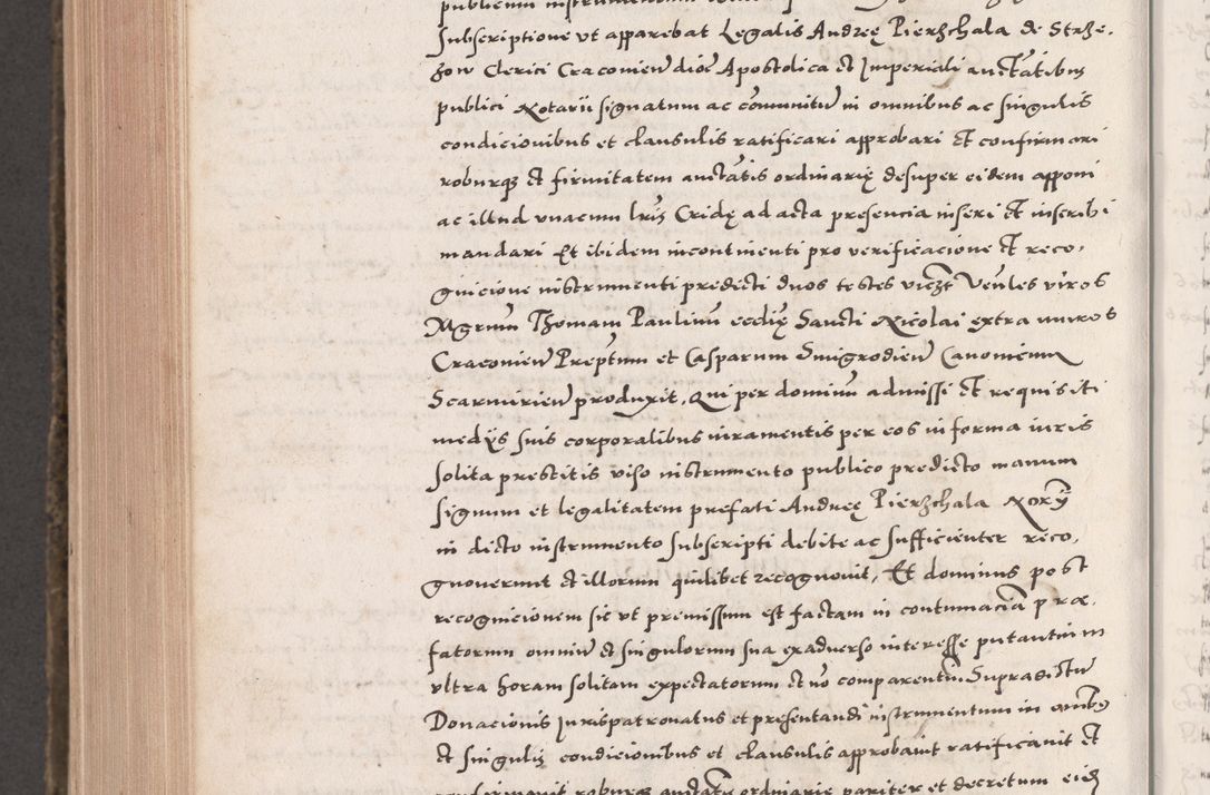 Zdjęcie nr 1036 dla obiektu archiwalnego: Acta actorum causarum, sententiarum tam diffinitivarum quam interloquutoriarum, decretorum, obligationum, quietationum, constitutionum procuratorum etc. coram reverendo domino Martino Izdbienski de Russiecz archidiacono Posnaniensi, custode et in spiritualibus vicario generali Cracoviensi, ad annum Domini millesimum quingesimum sexagesimum quintum, cuius indictio octava, pontificatus Pii pape, annus sextus, continuantur