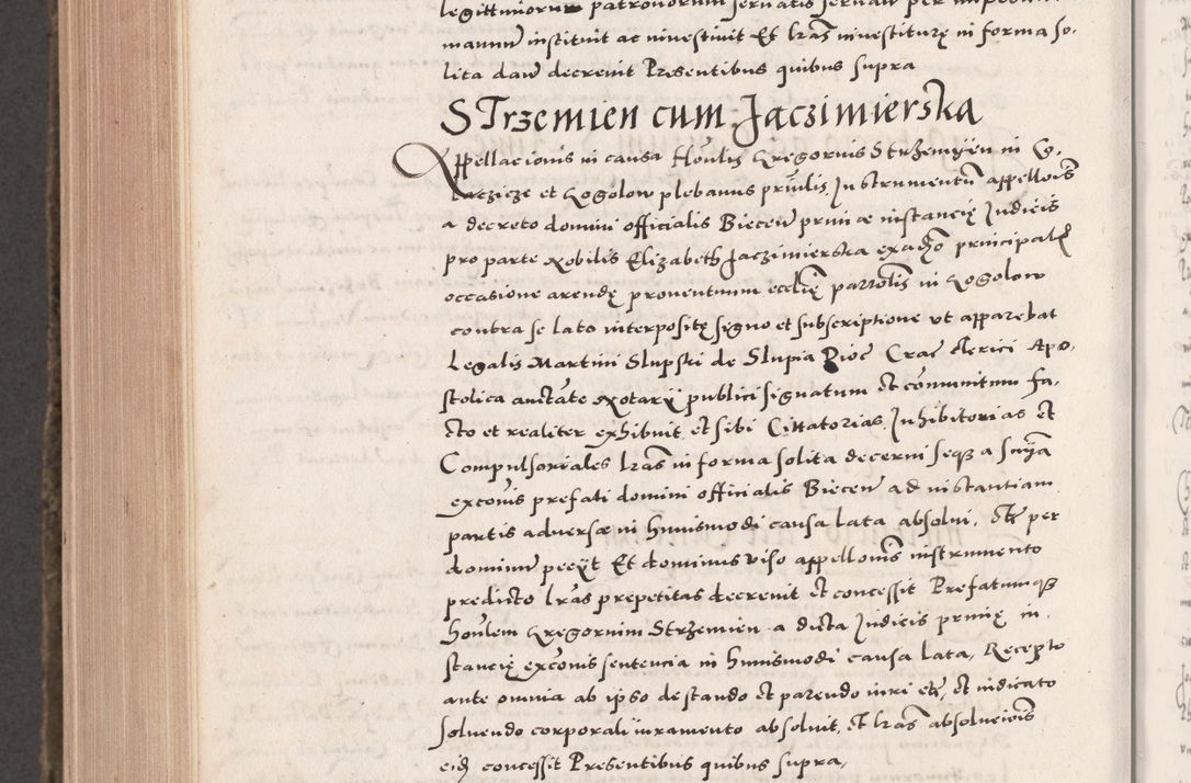 Zdjęcie nr 1018 dla obiektu archiwalnego: Acta actorum causarum, sententiarum tam diffinitivarum quam interloquutoriarum, decretorum, obligationum, quietationum, constitutionum procuratorum etc. coram reverendo domino Martino Izdbienski de Russiecz archidiacono Posnaniensi, custode et in spiritualibus vicario generali Cracoviensi, ad annum Domini millesimum quingesimum sexagesimum quintum, cuius indictio octava, pontificatus Pii pape, annus sextus, continuantur