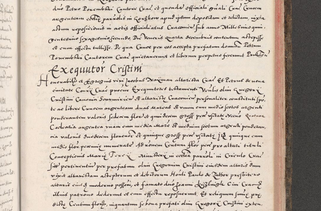 Zdjęcie nr 1015 dla obiektu archiwalnego: Acta actorum causarum, sententiarum tam diffinitivarum quam interloquutoriarum, decretorum, obligationum, quietationum, constitutionum procuratorum etc. coram reverendo domino Martino Izdbienski de Russiecz archidiacono Posnaniensi, custode et in spiritualibus vicario generali Cracoviensi, ad annum Domini millesimum quingesimum sexagesimum quintum, cuius indictio octava, pontificatus Pii pape, annus sextus, continuantur