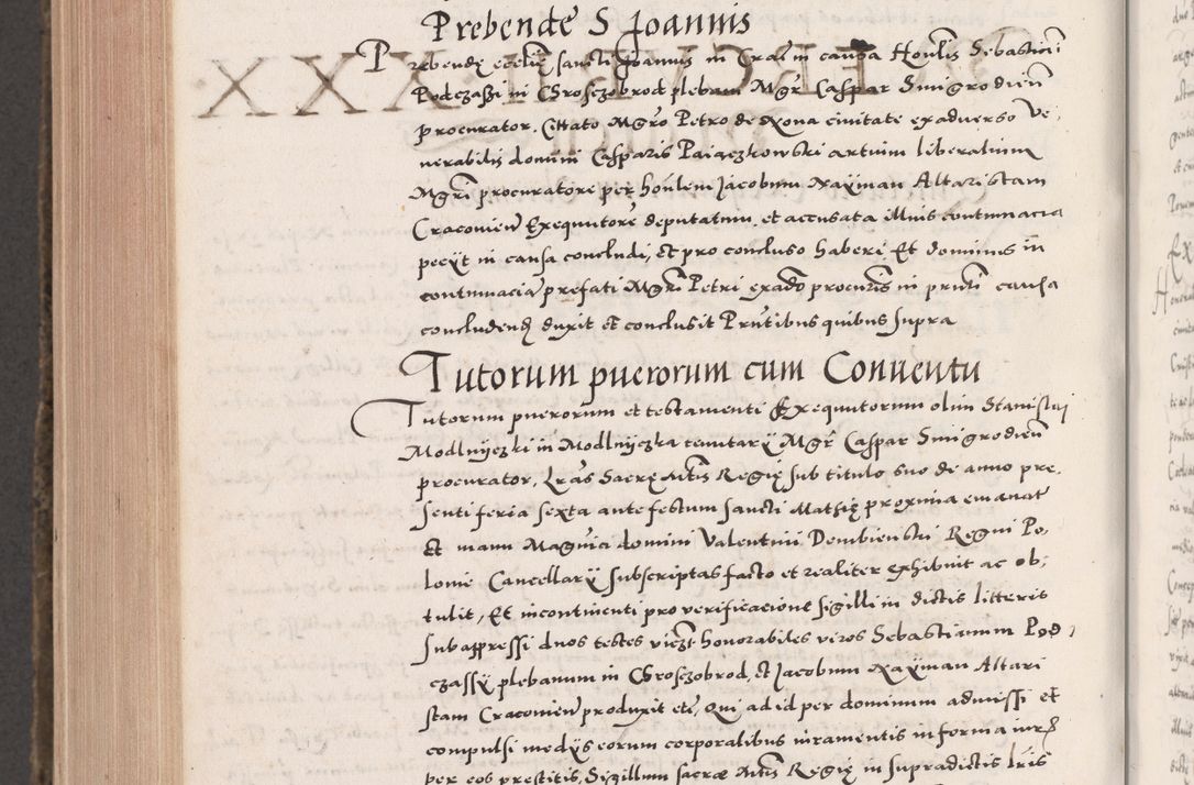 Zdjęcie nr 1014 dla obiektu archiwalnego: Acta actorum causarum, sententiarum tam diffinitivarum quam interloquutoriarum, decretorum, obligationum, quietationum, constitutionum procuratorum etc. coram reverendo domino Martino Izdbienski de Russiecz archidiacono Posnaniensi, custode et in spiritualibus vicario generali Cracoviensi, ad annum Domini millesimum quingesimum sexagesimum quintum, cuius indictio octava, pontificatus Pii pape, annus sextus, continuantur