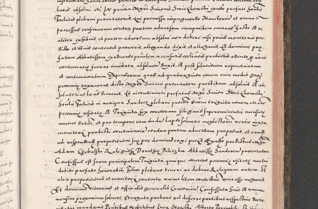 Zdjęcie nr 1007 dla obiektu archiwalnego: Acta actorum causarum, sententiarum tam diffinitivarum quam interloquutoriarum, decretorum, obligationum, quietationum, constitutionum procuratorum etc. coram reverendo domino Martino Izdbienski de Russiecz archidiacono Posnaniensi, custode et in spiritualibus vicario generali Cracoviensi, ad annum Domini millesimum quingesimum sexagesimum quintum, cuius indictio octava, pontificatus Pii pape, annus sextus, continuantur