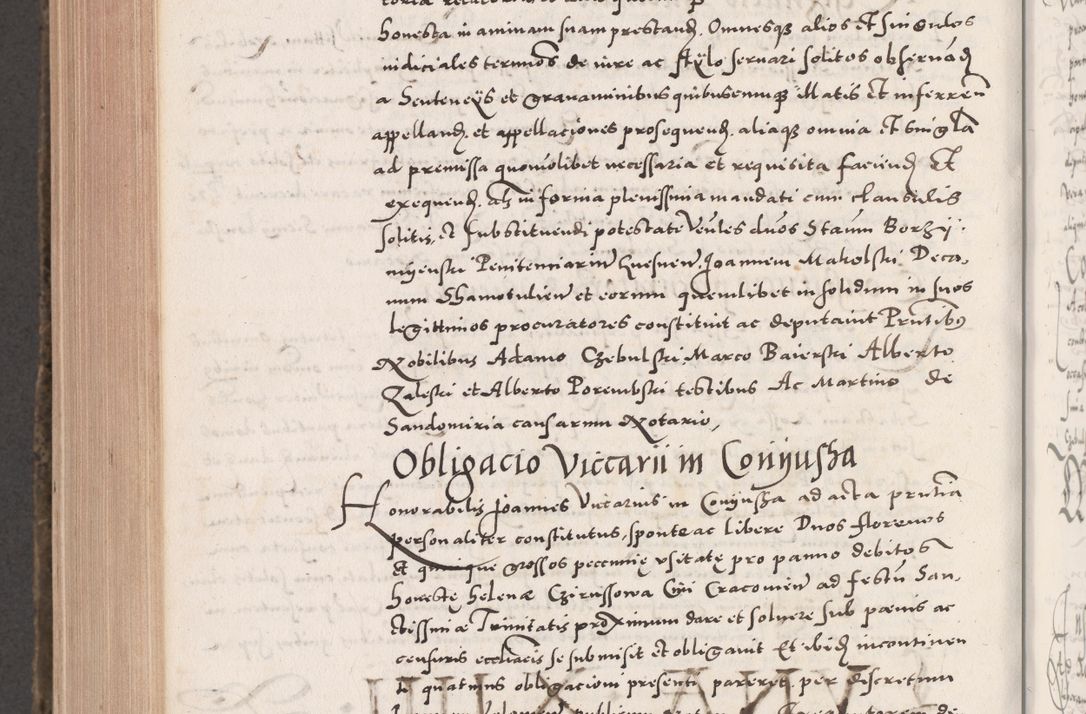 Zdjęcie nr 1000 dla obiektu archiwalnego: Acta actorum causarum, sententiarum tam diffinitivarum quam interloquutoriarum, decretorum, obligationum, quietationum, constitutionum procuratorum etc. coram reverendo domino Martino Izdbienski de Russiecz archidiacono Posnaniensi, custode et in spiritualibus vicario generali Cracoviensi, ad annum Domini millesimum quingesimum sexagesimum quintum, cuius indictio octava, pontificatus Pii pape, annus sextus, continuantur