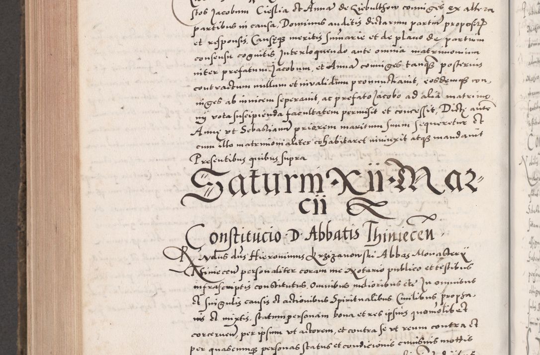 Zdjęcie nr 998 dla obiektu archiwalnego: Acta actorum causarum, sententiarum tam diffinitivarum quam interloquutoriarum, decretorum, obligationum, quietationum, constitutionum procuratorum etc. coram reverendo domino Martino Izdbienski de Russiecz archidiacono Posnaniensi, custode et in spiritualibus vicario generali Cracoviensi, ad annum Domini millesimum quingesimum sexagesimum quintum, cuius indictio octava, pontificatus Pii pape, annus sextus, continuantur