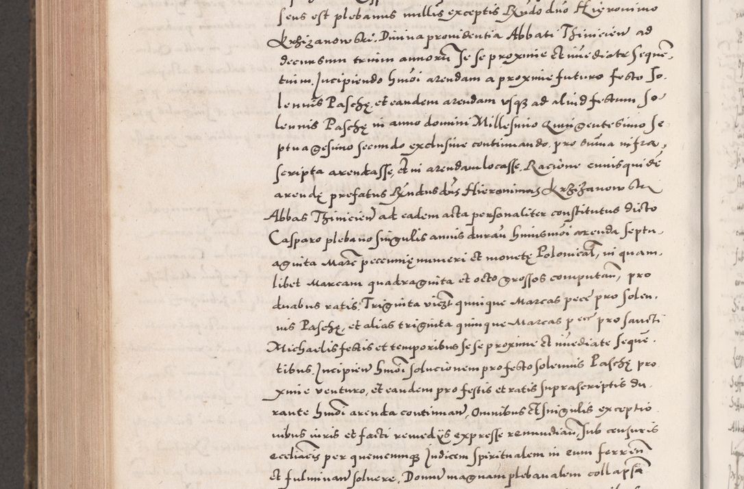 Zdjęcie nr 992 dla obiektu archiwalnego: Acta actorum causarum, sententiarum tam diffinitivarum quam interloquutoriarum, decretorum, obligationum, quietationum, constitutionum procuratorum etc. coram reverendo domino Martino Izdbienski de Russiecz archidiacono Posnaniensi, custode et in spiritualibus vicario generali Cracoviensi, ad annum Domini millesimum quingesimum sexagesimum quintum, cuius indictio octava, pontificatus Pii pape, annus sextus, continuantur