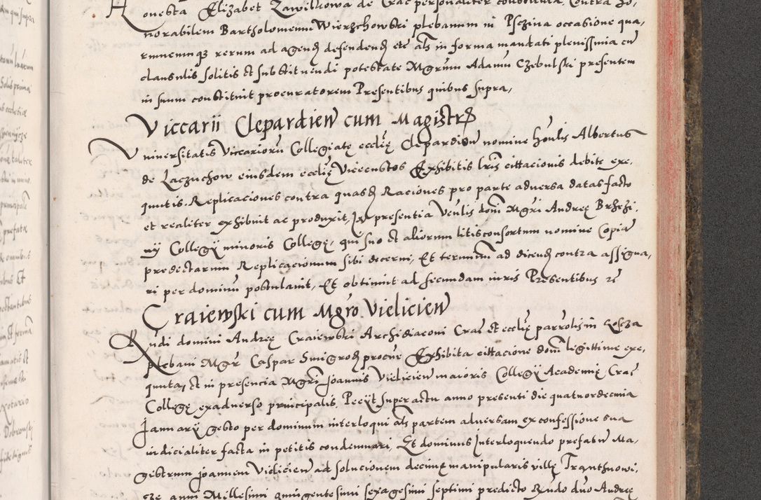 Zdjęcie nr 983 dla obiektu archiwalnego: Acta actorum causarum, sententiarum tam diffinitivarum quam interloquutoriarum, decretorum, obligationum, quietationum, constitutionum procuratorum etc. coram reverendo domino Martino Izdbienski de Russiecz archidiacono Posnaniensi, custode et in spiritualibus vicario generali Cracoviensi, ad annum Domini millesimum quingesimum sexagesimum quintum, cuius indictio octava, pontificatus Pii pape, annus sextus, continuantur