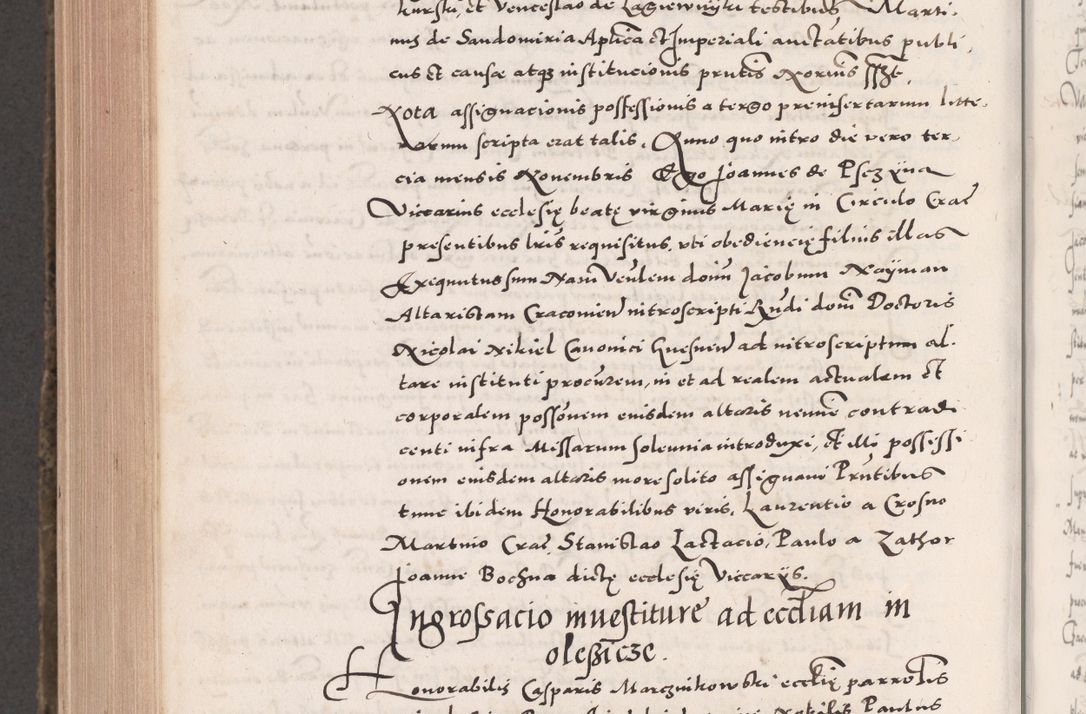 Zdjęcie nr 980 dla obiektu archiwalnego: Acta actorum causarum, sententiarum tam diffinitivarum quam interloquutoriarum, decretorum, obligationum, quietationum, constitutionum procuratorum etc. coram reverendo domino Martino Izdbienski de Russiecz archidiacono Posnaniensi, custode et in spiritualibus vicario generali Cracoviensi, ad annum Domini millesimum quingesimum sexagesimum quintum, cuius indictio octava, pontificatus Pii pape, annus sextus, continuantur