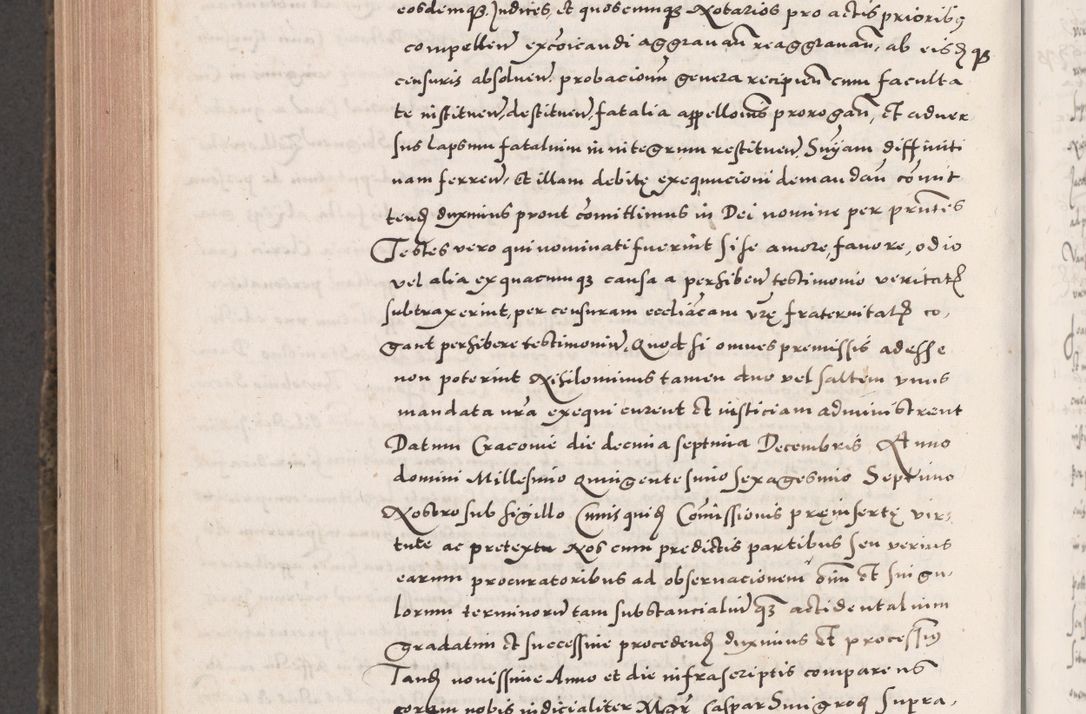 Zdjęcie nr 978 dla obiektu archiwalnego: Acta actorum causarum, sententiarum tam diffinitivarum quam interloquutoriarum, decretorum, obligationum, quietationum, constitutionum procuratorum etc. coram reverendo domino Martino Izdbienski de Russiecz archidiacono Posnaniensi, custode et in spiritualibus vicario generali Cracoviensi, ad annum Domini millesimum quingesimum sexagesimum quintum, cuius indictio octava, pontificatus Pii pape, annus sextus, continuantur