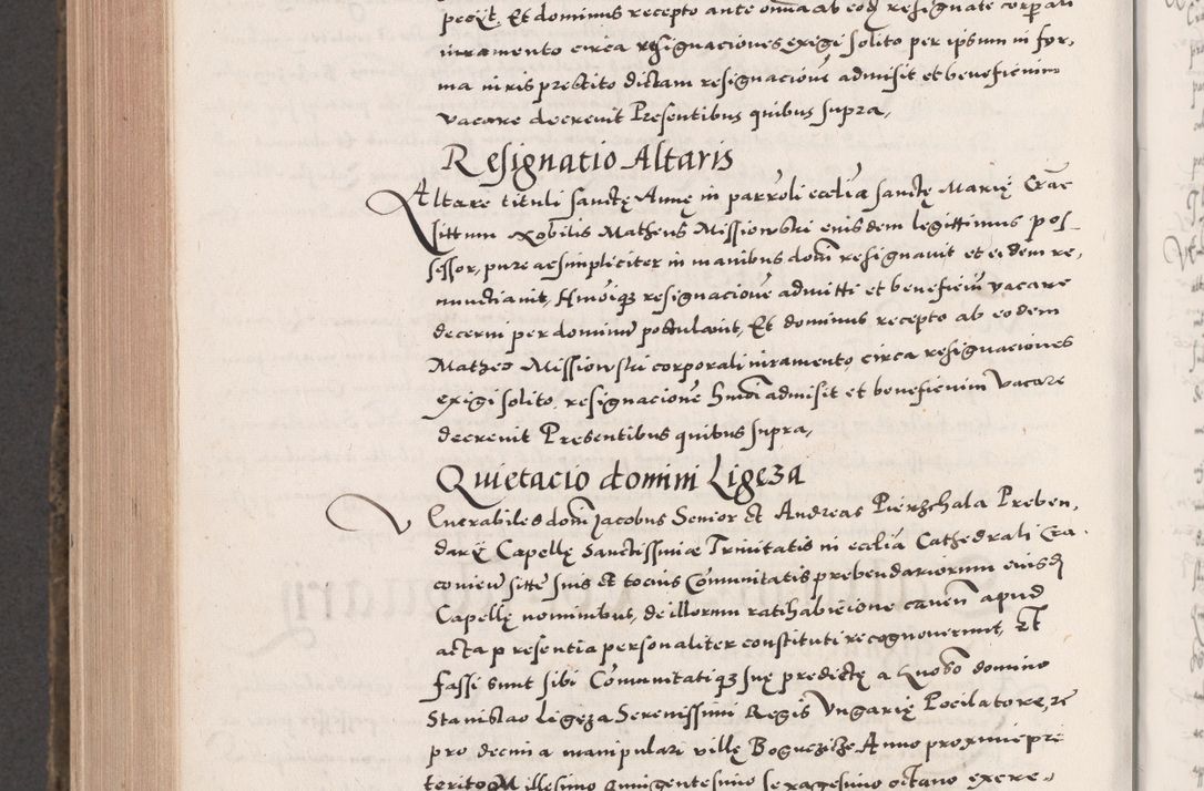 Zdjęcie nr 962 dla obiektu archiwalnego: Acta actorum causarum, sententiarum tam diffinitivarum quam interloquutoriarum, decretorum, obligationum, quietationum, constitutionum procuratorum etc. coram reverendo domino Martino Izdbienski de Russiecz archidiacono Posnaniensi, custode et in spiritualibus vicario generali Cracoviensi, ad annum Domini millesimum quingesimum sexagesimum quintum, cuius indictio octava, pontificatus Pii pape, annus sextus, continuantur