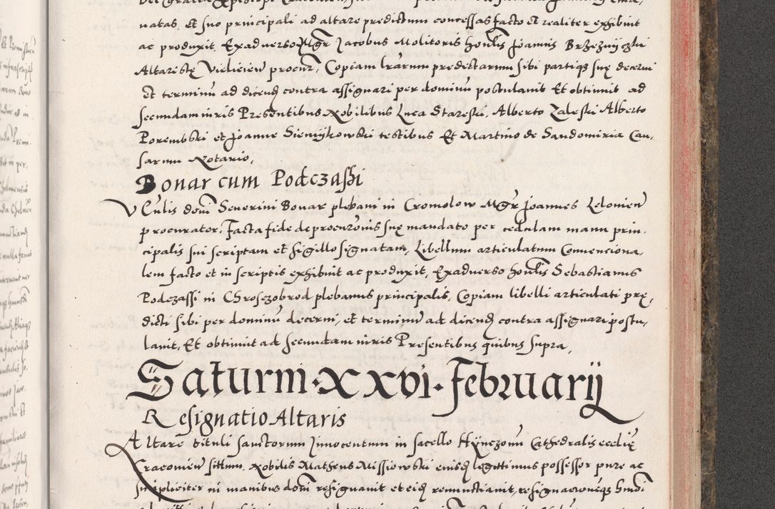 Zdjęcie nr 961 dla obiektu archiwalnego: Acta actorum causarum, sententiarum tam diffinitivarum quam interloquutoriarum, decretorum, obligationum, quietationum, constitutionum procuratorum etc. coram reverendo domino Martino Izdbienski de Russiecz archidiacono Posnaniensi, custode et in spiritualibus vicario generali Cracoviensi, ad annum Domini millesimum quingesimum sexagesimum quintum, cuius indictio octava, pontificatus Pii pape, annus sextus, continuantur