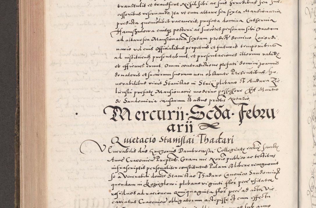 Zdjęcie nr 948 dla obiektu archiwalnego: Acta actorum causarum, sententiarum tam diffinitivarum quam interloquutoriarum, decretorum, obligationum, quietationum, constitutionum procuratorum etc. coram reverendo domino Martino Izdbienski de Russiecz archidiacono Posnaniensi, custode et in spiritualibus vicario generali Cracoviensi, ad annum Domini millesimum quingesimum sexagesimum quintum, cuius indictio octava, pontificatus Pii pape, annus sextus, continuantur