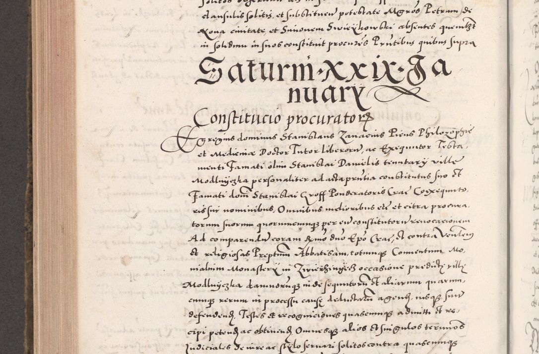 Zdjęcie nr 946 dla obiektu archiwalnego: Acta actorum causarum, sententiarum tam diffinitivarum quam interloquutoriarum, decretorum, obligationum, quietationum, constitutionum procuratorum etc. coram reverendo domino Martino Izdbienski de Russiecz archidiacono Posnaniensi, custode et in spiritualibus vicario generali Cracoviensi, ad annum Domini millesimum quingesimum sexagesimum quintum, cuius indictio octava, pontificatus Pii pape, annus sextus, continuantur