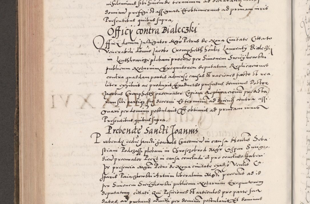 Zdjęcie nr 942 dla obiektu archiwalnego: Acta actorum causarum, sententiarum tam diffinitivarum quam interloquutoriarum, decretorum, obligationum, quietationum, constitutionum procuratorum etc. coram reverendo domino Martino Izdbienski de Russiecz archidiacono Posnaniensi, custode et in spiritualibus vicario generali Cracoviensi, ad annum Domini millesimum quingesimum sexagesimum quintum, cuius indictio octava, pontificatus Pii pape, annus sextus, continuantur