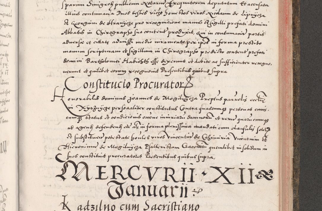 Zdjęcie nr 927 dla obiektu archiwalnego: Acta actorum causarum, sententiarum tam diffinitivarum quam interloquutoriarum, decretorum, obligationum, quietationum, constitutionum procuratorum etc. coram reverendo domino Martino Izdbienski de Russiecz archidiacono Posnaniensi, custode et in spiritualibus vicario generali Cracoviensi, ad annum Domini millesimum quingesimum sexagesimum quintum, cuius indictio octava, pontificatus Pii pape, annus sextus, continuantur