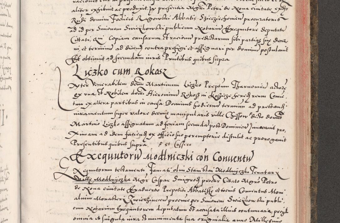 Zdjęcie nr 923 dla obiektu archiwalnego: Acta actorum causarum, sententiarum tam diffinitivarum quam interloquutoriarum, decretorum, obligationum, quietationum, constitutionum procuratorum etc. coram reverendo domino Martino Izdbienski de Russiecz archidiacono Posnaniensi, custode et in spiritualibus vicario generali Cracoviensi, ad annum Domini millesimum quingesimum sexagesimum quintum, cuius indictio octava, pontificatus Pii pape, annus sextus, continuantur