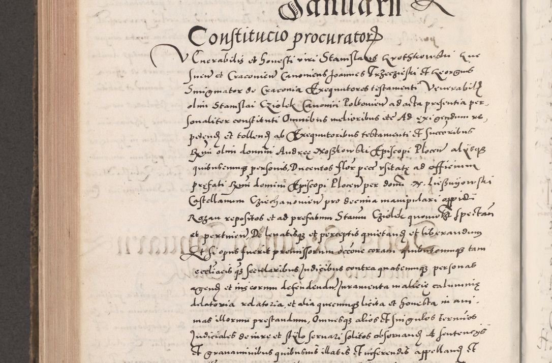 Zdjęcie nr 920 dla obiektu archiwalnego: Acta actorum causarum, sententiarum tam diffinitivarum quam interloquutoriarum, decretorum, obligationum, quietationum, constitutionum procuratorum etc. coram reverendo domino Martino Izdbienski de Russiecz archidiacono Posnaniensi, custode et in spiritualibus vicario generali Cracoviensi, ad annum Domini millesimum quingesimum sexagesimum quintum, cuius indictio octava, pontificatus Pii pape, annus sextus, continuantur