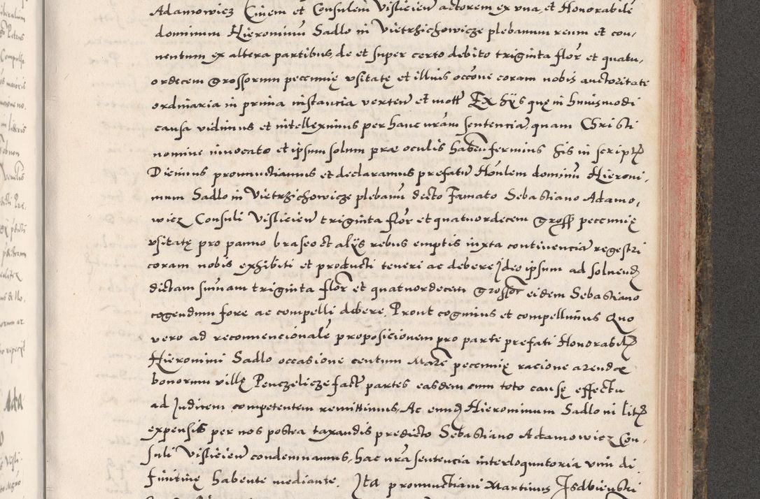 Zdjęcie nr 909 dla obiektu archiwalnego: Acta actorum causarum, sententiarum tam diffinitivarum quam interloquutoriarum, decretorum, obligationum, quietationum, constitutionum procuratorum etc. coram reverendo domino Martino Izdbienski de Russiecz archidiacono Posnaniensi, custode et in spiritualibus vicario generali Cracoviensi, ad annum Domini millesimum quingesimum sexagesimum quintum, cuius indictio octava, pontificatus Pii pape, annus sextus, continuantur