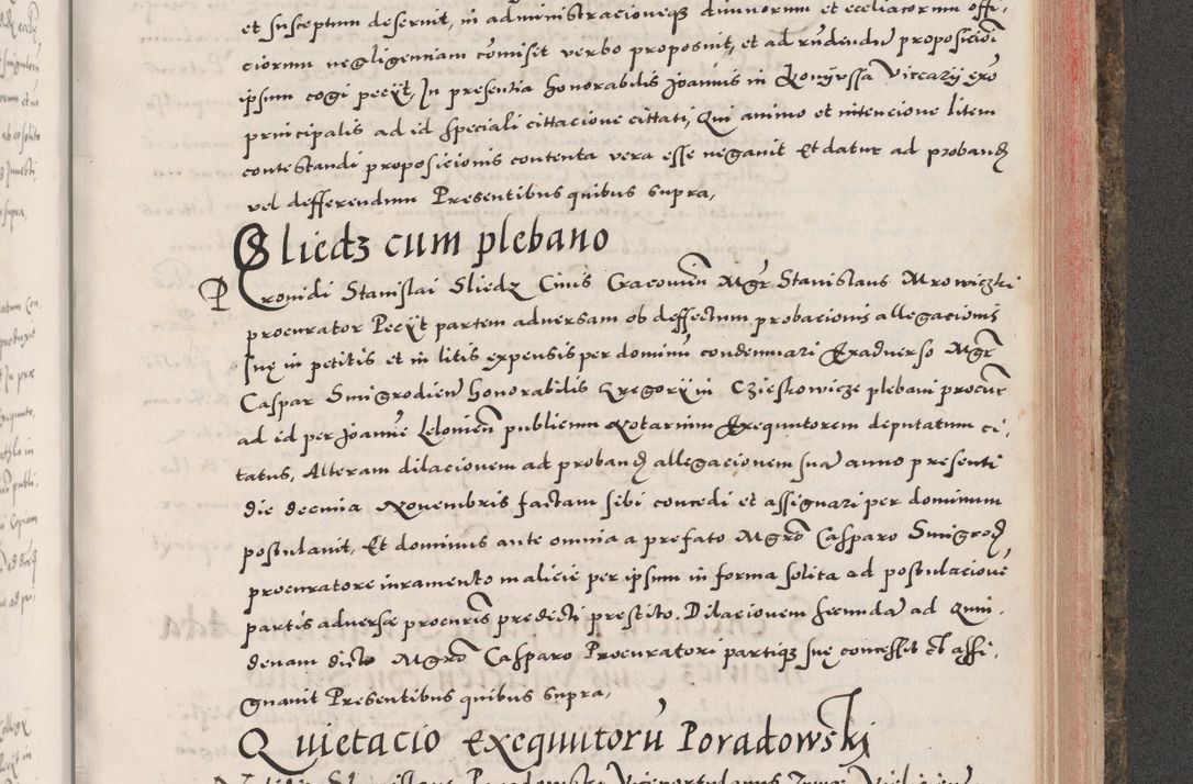 Zdjęcie nr 907 dla obiektu archiwalnego: Acta actorum causarum, sententiarum tam diffinitivarum quam interloquutoriarum, decretorum, obligationum, quietationum, constitutionum procuratorum etc. coram reverendo domino Martino Izdbienski de Russiecz archidiacono Posnaniensi, custode et in spiritualibus vicario generali Cracoviensi, ad annum Domini millesimum quingesimum sexagesimum quintum, cuius indictio octava, pontificatus Pii pape, annus sextus, continuantur