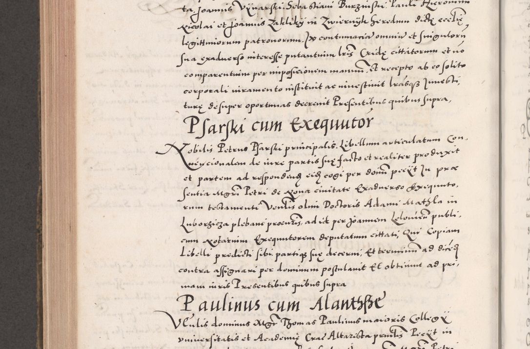 Zdjęcie nr 906 dla obiektu archiwalnego: Acta actorum causarum, sententiarum tam diffinitivarum quam interloquutoriarum, decretorum, obligationum, quietationum, constitutionum procuratorum etc. coram reverendo domino Martino Izdbienski de Russiecz archidiacono Posnaniensi, custode et in spiritualibus vicario generali Cracoviensi, ad annum Domini millesimum quingesimum sexagesimum quintum, cuius indictio octava, pontificatus Pii pape, annus sextus, continuantur