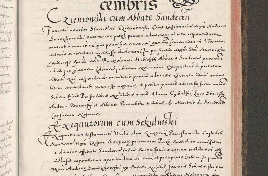 Zdjęcie nr 905 dla obiektu archiwalnego: Acta actorum causarum, sententiarum tam diffinitivarum quam interloquutoriarum, decretorum, obligationum, quietationum, constitutionum procuratorum etc. coram reverendo domino Martino Izdbienski de Russiecz archidiacono Posnaniensi, custode et in spiritualibus vicario generali Cracoviensi, ad annum Domini millesimum quingesimum sexagesimum quintum, cuius indictio octava, pontificatus Pii pape, annus sextus, continuantur