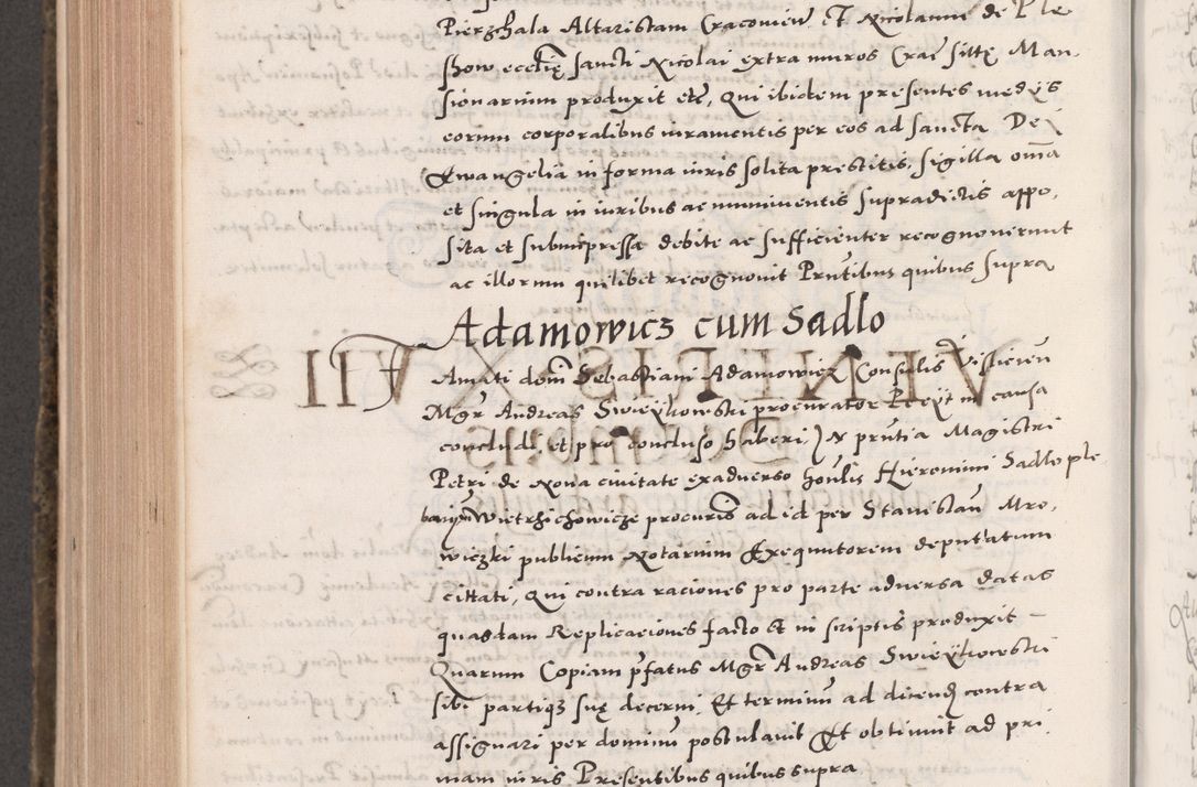 Zdjęcie nr 902 dla obiektu archiwalnego: Acta actorum causarum, sententiarum tam diffinitivarum quam interloquutoriarum, decretorum, obligationum, quietationum, constitutionum procuratorum etc. coram reverendo domino Martino Izdbienski de Russiecz archidiacono Posnaniensi, custode et in spiritualibus vicario generali Cracoviensi, ad annum Domini millesimum quingesimum sexagesimum quintum, cuius indictio octava, pontificatus Pii pape, annus sextus, continuantur