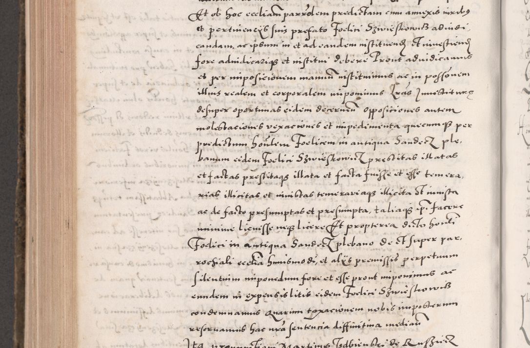 Zdjęcie nr 892 dla obiektu archiwalnego: Acta actorum causarum, sententiarum tam diffinitivarum quam interloquutoriarum, decretorum, obligationum, quietationum, constitutionum procuratorum etc. coram reverendo domino Martino Izdbienski de Russiecz archidiacono Posnaniensi, custode et in spiritualibus vicario generali Cracoviensi, ad annum Domini millesimum quingesimum sexagesimum quintum, cuius indictio octava, pontificatus Pii pape, annus sextus, continuantur