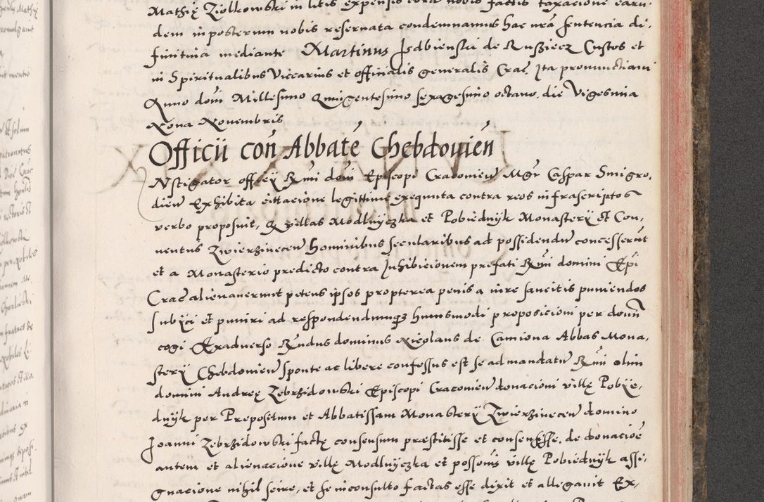 Zdjęcie nr 873 dla obiektu archiwalnego: Acta actorum causarum, sententiarum tam diffinitivarum quam interloquutoriarum, decretorum, obligationum, quietationum, constitutionum procuratorum etc. coram reverendo domino Martino Izdbienski de Russiecz archidiacono Posnaniensi, custode et in spiritualibus vicario generali Cracoviensi, ad annum Domini millesimum quingesimum sexagesimum quintum, cuius indictio octava, pontificatus Pii pape, annus sextus, continuantur
