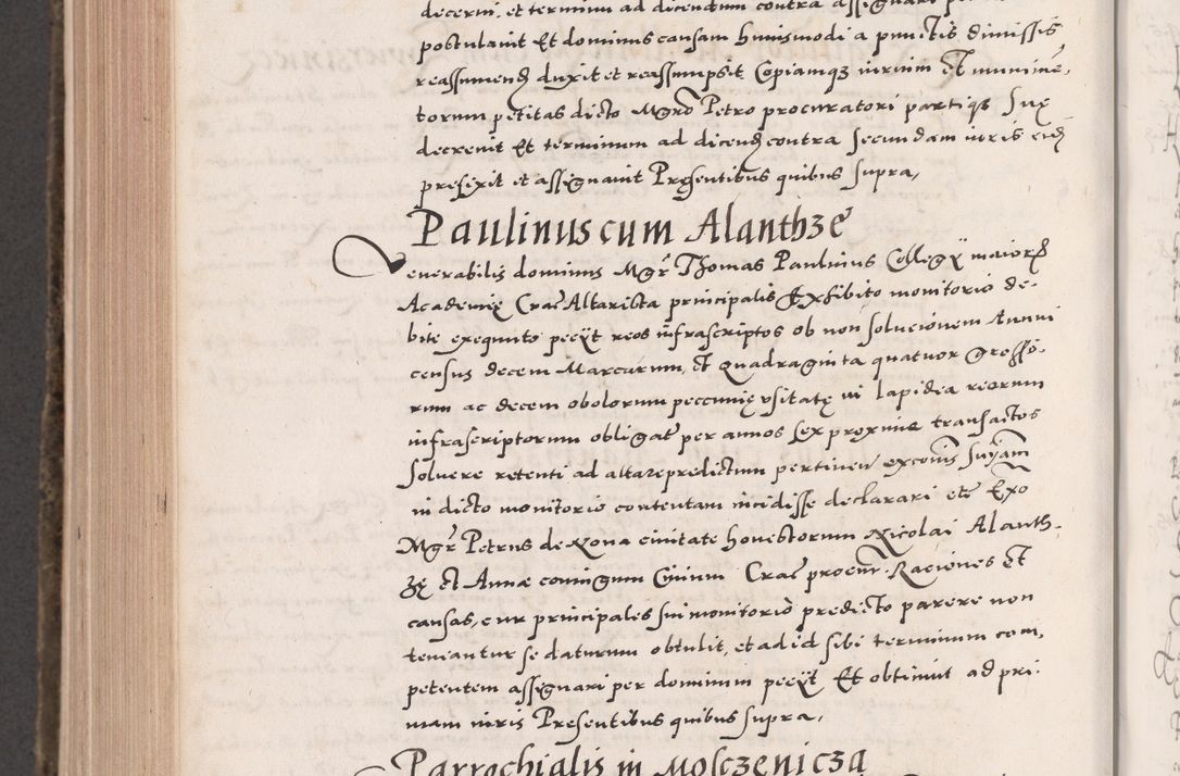 Zdjęcie nr 870 dla obiektu archiwalnego: Acta actorum causarum, sententiarum tam diffinitivarum quam interloquutoriarum, decretorum, obligationum, quietationum, constitutionum procuratorum etc. coram reverendo domino Martino Izdbienski de Russiecz archidiacono Posnaniensi, custode et in spiritualibus vicario generali Cracoviensi, ad annum Domini millesimum quingesimum sexagesimum quintum, cuius indictio octava, pontificatus Pii pape, annus sextus, continuantur