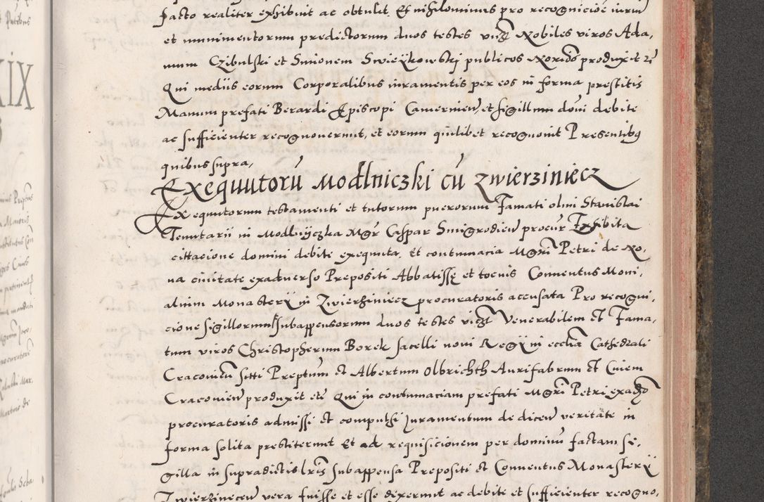 Zdjęcie nr 863 dla obiektu archiwalnego: Acta actorum causarum, sententiarum tam diffinitivarum quam interloquutoriarum, decretorum, obligationum, quietationum, constitutionum procuratorum etc. coram reverendo domino Martino Izdbienski de Russiecz archidiacono Posnaniensi, custode et in spiritualibus vicario generali Cracoviensi, ad annum Domini millesimum quingesimum sexagesimum quintum, cuius indictio octava, pontificatus Pii pape, annus sextus, continuantur