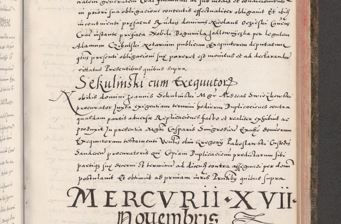 Zdjęcie nr 859 dla obiektu archiwalnego: Acta actorum causarum, sententiarum tam diffinitivarum quam interloquutoriarum, decretorum, obligationum, quietationum, constitutionum procuratorum etc. coram reverendo domino Martino Izdbienski de Russiecz archidiacono Posnaniensi, custode et in spiritualibus vicario generali Cracoviensi, ad annum Domini millesimum quingesimum sexagesimum quintum, cuius indictio octava, pontificatus Pii pape, annus sextus, continuantur
