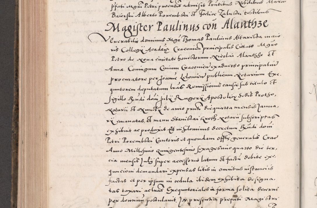 Zdjęcie nr 858 dla obiektu archiwalnego: Acta actorum causarum, sententiarum tam diffinitivarum quam interloquutoriarum, decretorum, obligationum, quietationum, constitutionum procuratorum etc. coram reverendo domino Martino Izdbienski de Russiecz archidiacono Posnaniensi, custode et in spiritualibus vicario generali Cracoviensi, ad annum Domini millesimum quingesimum sexagesimum quintum, cuius indictio octava, pontificatus Pii pape, annus sextus, continuantur