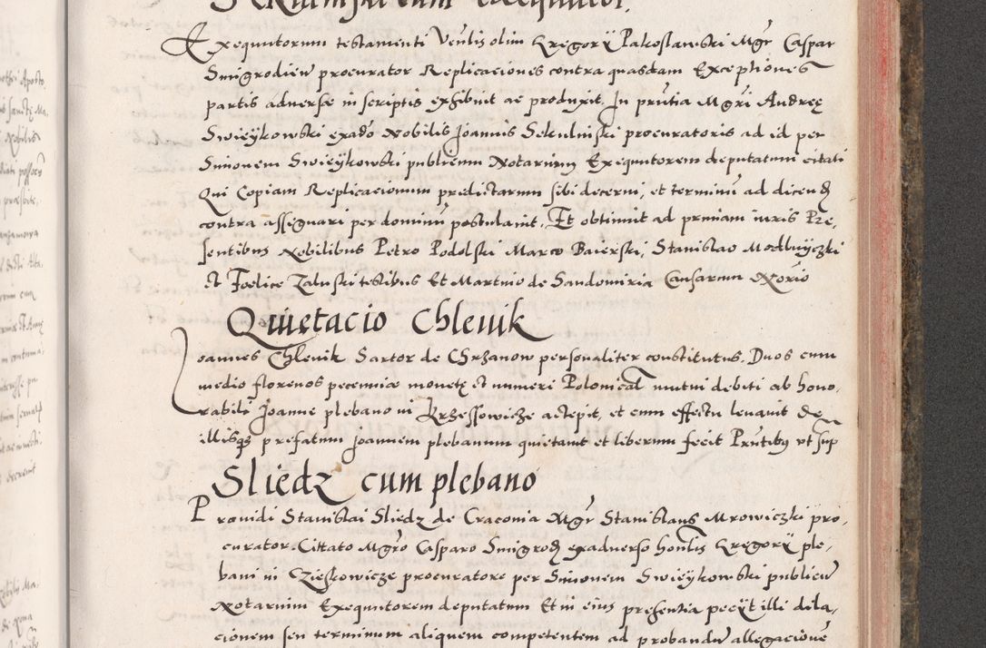 Zdjęcie nr 853 dla obiektu archiwalnego: Acta actorum causarum, sententiarum tam diffinitivarum quam interloquutoriarum, decretorum, obligationum, quietationum, constitutionum procuratorum etc. coram reverendo domino Martino Izdbienski de Russiecz archidiacono Posnaniensi, custode et in spiritualibus vicario generali Cracoviensi, ad annum Domini millesimum quingesimum sexagesimum quintum, cuius indictio octava, pontificatus Pii pape, annus sextus, continuantur