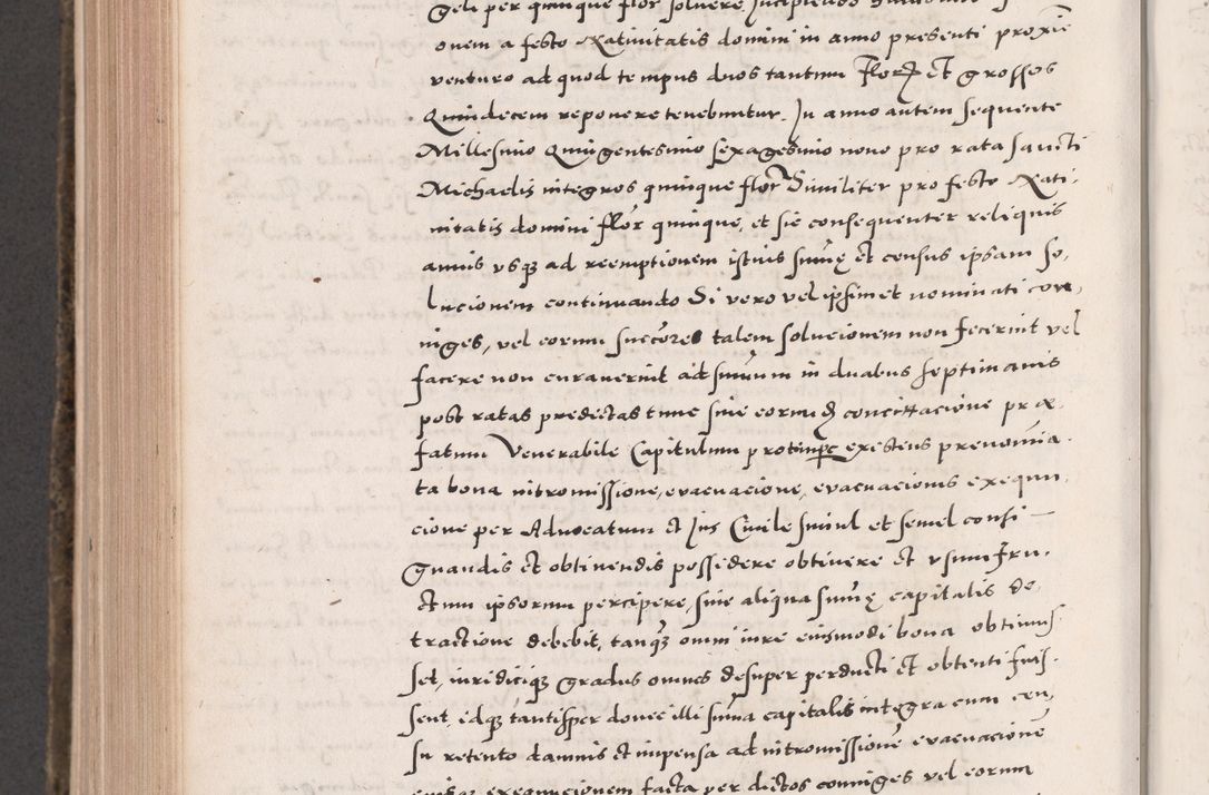 Zdjęcie nr 844 dla obiektu archiwalnego: Acta actorum causarum, sententiarum tam diffinitivarum quam interloquutoriarum, decretorum, obligationum, quietationum, constitutionum procuratorum etc. coram reverendo domino Martino Izdbienski de Russiecz archidiacono Posnaniensi, custode et in spiritualibus vicario generali Cracoviensi, ad annum Domini millesimum quingesimum sexagesimum quintum, cuius indictio octava, pontificatus Pii pape, annus sextus, continuantur