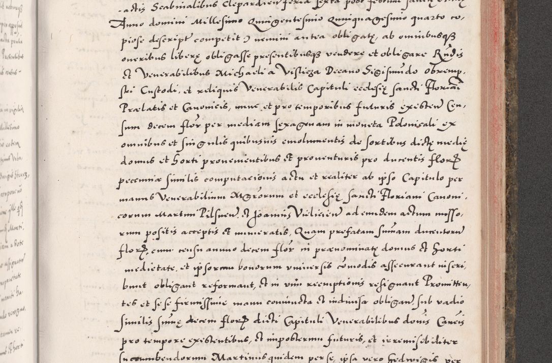 Zdjęcie nr 843 dla obiektu archiwalnego: Acta actorum causarum, sententiarum tam diffinitivarum quam interloquutoriarum, decretorum, obligationum, quietationum, constitutionum procuratorum etc. coram reverendo domino Martino Izdbienski de Russiecz archidiacono Posnaniensi, custode et in spiritualibus vicario generali Cracoviensi, ad annum Domini millesimum quingesimum sexagesimum quintum, cuius indictio octava, pontificatus Pii pape, annus sextus, continuantur