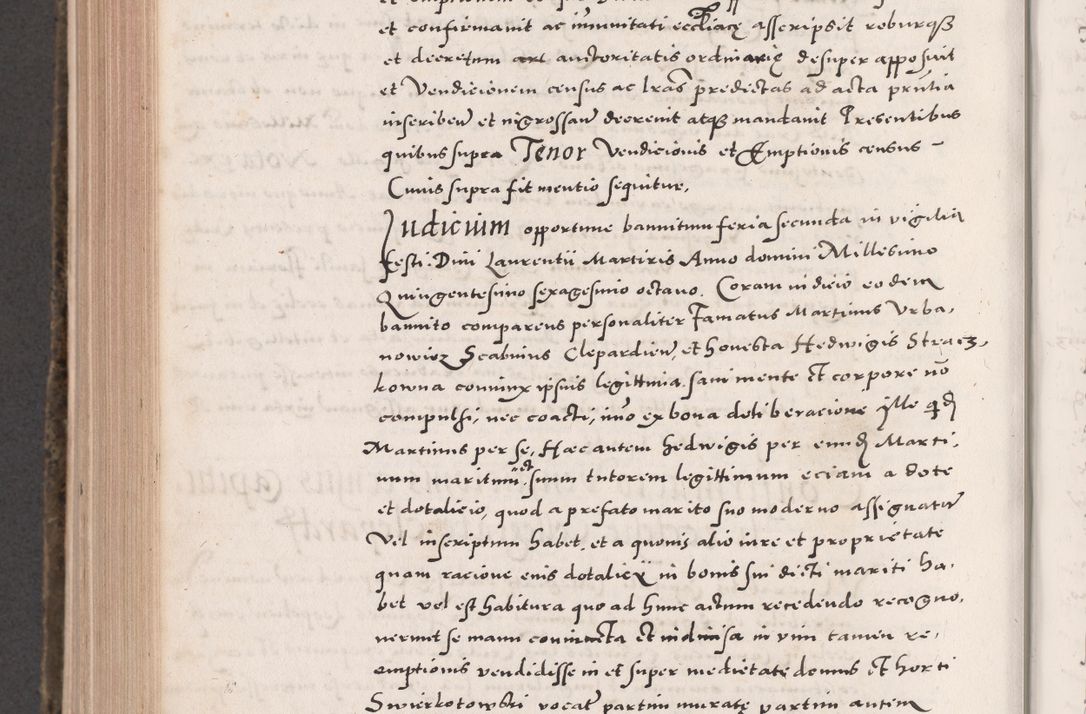 Zdjęcie nr 842 dla obiektu archiwalnego: Acta actorum causarum, sententiarum tam diffinitivarum quam interloquutoriarum, decretorum, obligationum, quietationum, constitutionum procuratorum etc. coram reverendo domino Martino Izdbienski de Russiecz archidiacono Posnaniensi, custode et in spiritualibus vicario generali Cracoviensi, ad annum Domini millesimum quingesimum sexagesimum quintum, cuius indictio octava, pontificatus Pii pape, annus sextus, continuantur